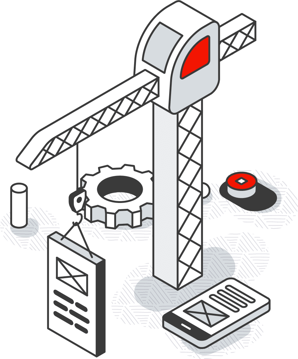 App construction graphic